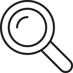 Magnifying glass icon illustration line icon