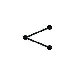 Share sharp icon vector