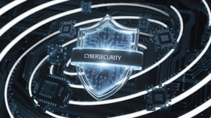 Digital cloud platform, cloud security, Anonymous AI Security, Illustrated cyber security wallpaper, data security in cloud workspace