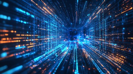 Fototapeta premium Data science and engineering digital technology