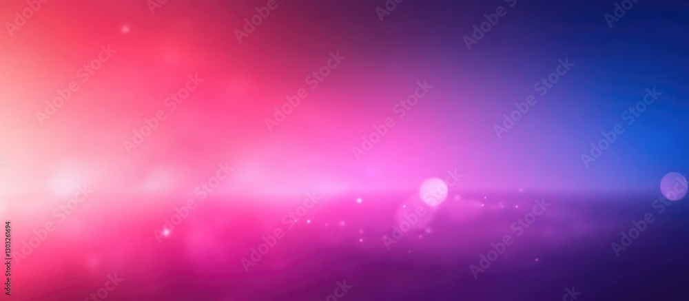 Poster abstract vibrant gradient background with pink and purple tones featuring bokeh light effects, creat