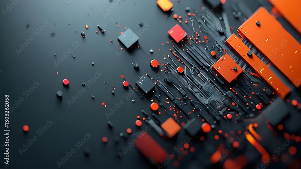 Poster glowing encrypted data transfer visualization with intricate lines and a vibrant neon color palette 