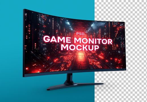 Game monitor mockup