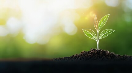 Earth day awareness banner global environment digital advert eco-friendly concept