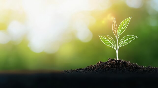 Earth day awareness banner global environment digital advert eco-friendly concept