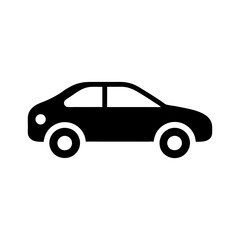 flat car vector silhouette illustration, car silhouette 