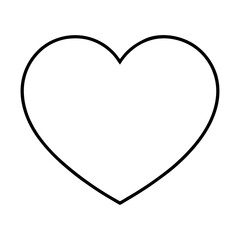 heart with a heart line art vector illustration 