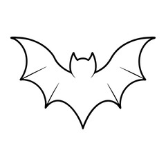vector illustration of a halloween bat