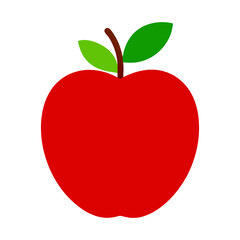 red apple vector illustration