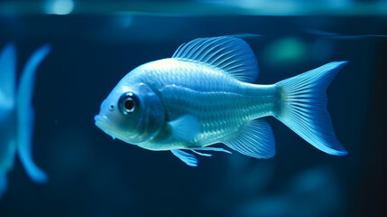 Naklejka premium fish-swimming-clear-aquarium