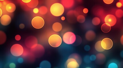 Abstract circles bokeh background with glowing lights and soft light effect perfect for design