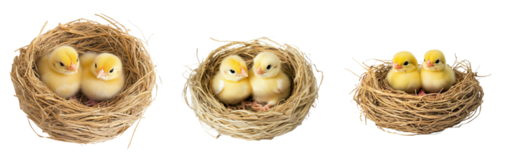 Charming baby ducks nesting together nature setting wildlife photography