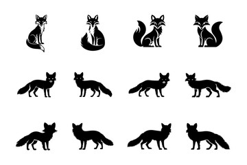 Fox Silhouettes Pattern