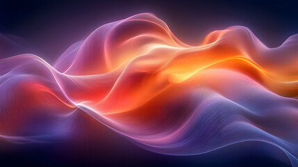 Fototapeta premium Abstract glowing waves in vibrant colors