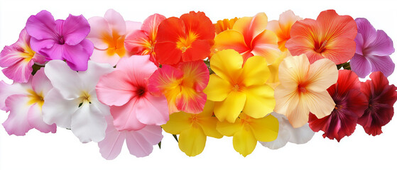 Fototapeta premium Bunte Blumenvielfalt in lebhaften Farben für kreative Arrangements