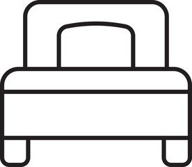 Bed icon illustration line icon