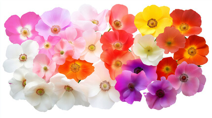 Bunte Primeln in leuchtenden Farben für dekorative Frühlingsarrangements

