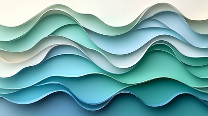 Fototapeta premium Abstract paper waves background