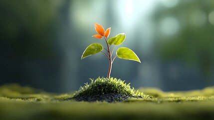 Conceptual of a plant with sap that has the ability to heal wounds and rejuvenate the body  A modern