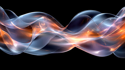 Fototapeta premium Abstract swirling energy waves