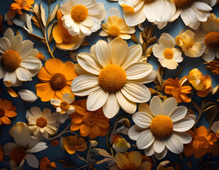 yellow flowers background