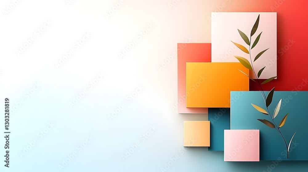 Poster captivating minimalist digital backdrop with subtle gradients and geometric line art abstract minima