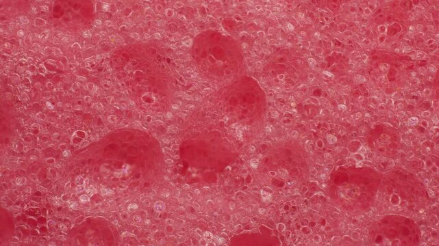 Porous texture of polyurethane foam sponge for washing dishes