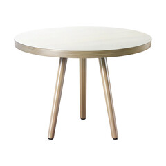 Minimalist round table icon illustration isolated on white background  