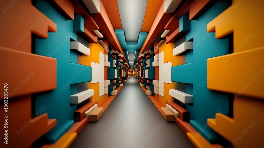 Poster breathtaking abstract background featuring a mesmerizing fractal pattern with holographic effects sh