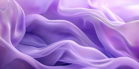 Abstract purple background with soft waves of fabric, creating an elegant and dreamy atmosphere