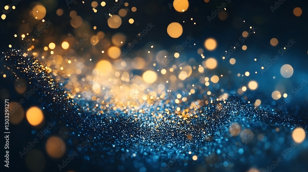 Poster mesmerizing galaxy of sparkling glitter illuminating cosmic vibrant abstract background with dynamic
