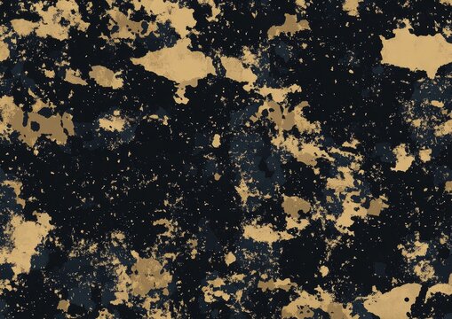 Abstract Gold Splotch Camouflage Pattern