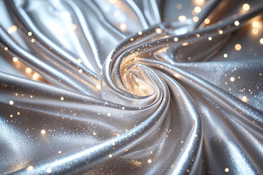 Shimmering Silver Abstract Background for Festive Celebrations and Bright Illumination