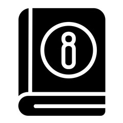 Guideline book Solid Icon