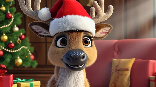 Adorable Christmas Deer