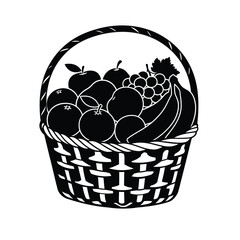 basket with fruits