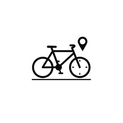 bicycle icon vector illustration