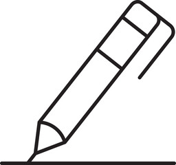 Simple pencil drawing on paper icon