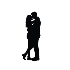 silhouette of a couple