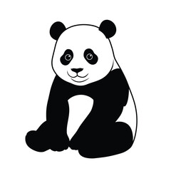 panda bear with bamboo