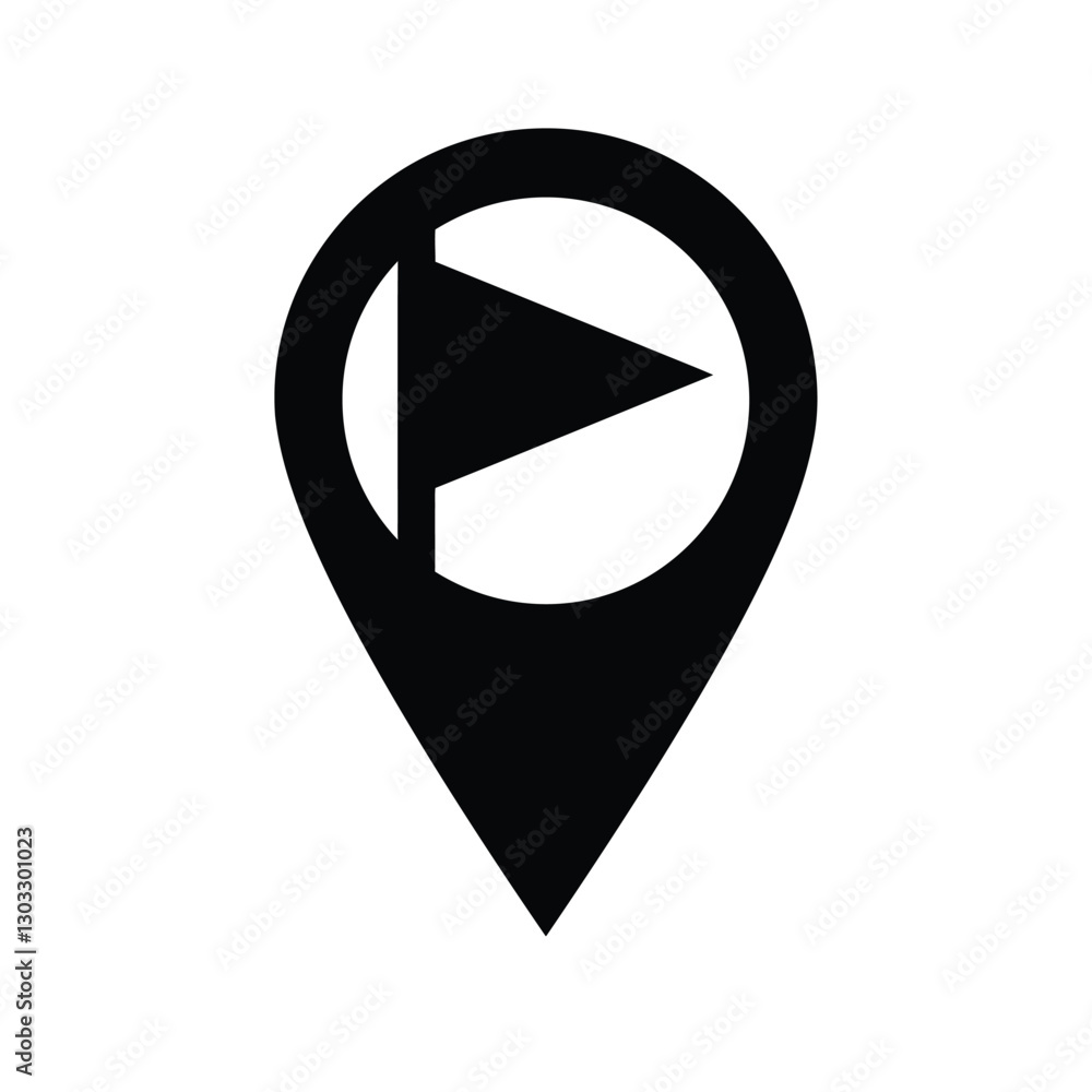 Poster map pointer icon