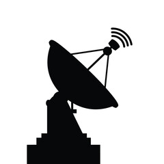 satellite dish on a roof