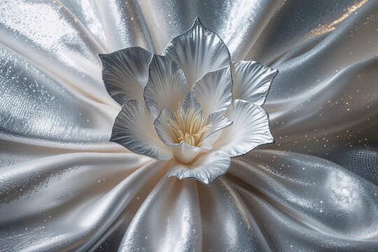 Celestial Silver Hue: Radiant Texture and Ethereal Tone in Modern Design