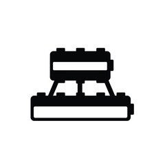 laser printer isolated on white background