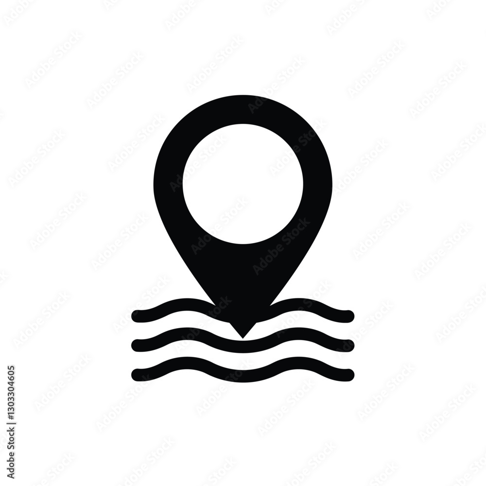 Poster map pointer icon