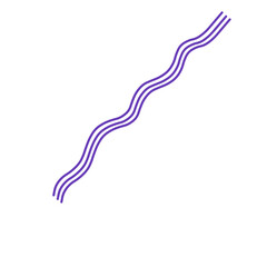 Purple wave strips hand-drawn illustration art