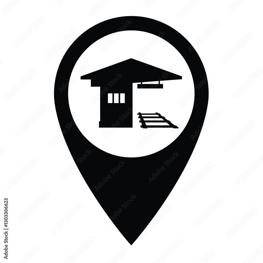 Poster map pointer icon