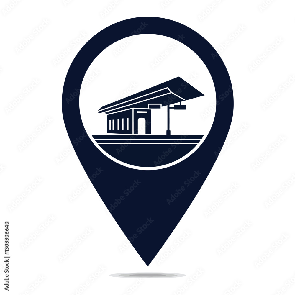 Poster map pointer icon