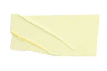 Strip of masking tape isolated on white, top view