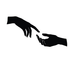 hand reaching for something